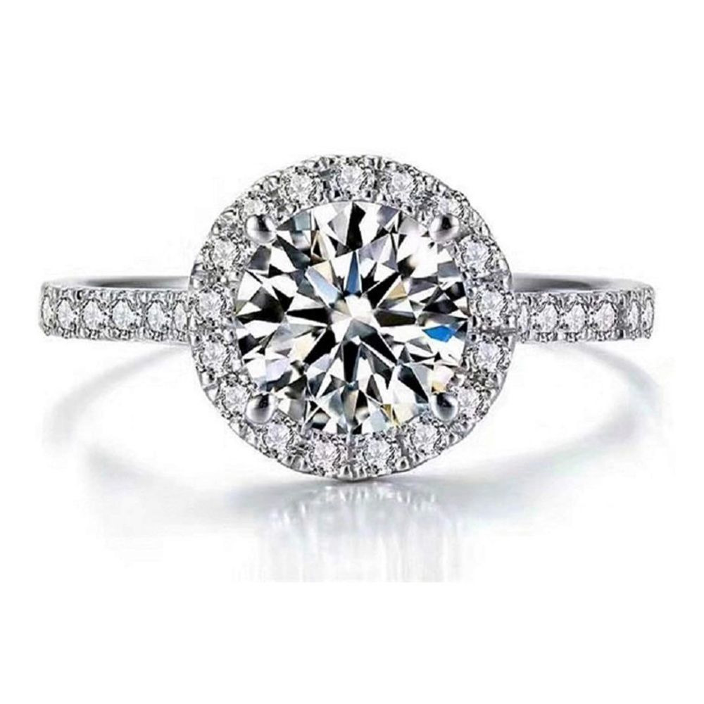 NWT Cushion Cut Adjustable Simulated Diamond Ring